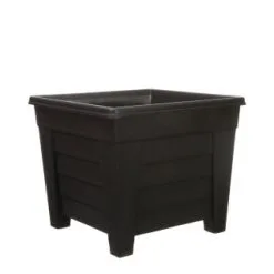 B&M Slate Grey Square Planter 33cm