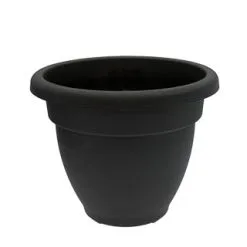 B&M Bell Pot Black Planter 35cm