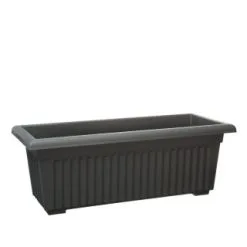 B&M Black XL Trough Planter 70cm