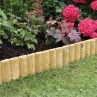 B&M Fixed Log Roll Edging 15 X 100cm -Garden Furniture Shop 265424 FIXED LOG ROLL1