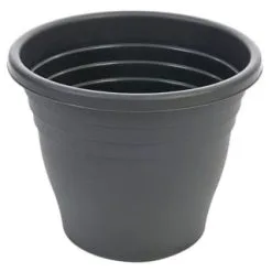 B&M Ascot Round Planter Black 47.5cm