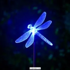 B&M Colour Changing Solar Stake Light - Dragonfly -Garden Furniture Shop 286951 colour changing stake solar light dragonfly