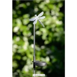 B&M Colour Changing Solar Stake Light - Dragonfly -Garden Furniture Shop 286951 colour changing stake solar light dragonfly 5