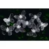 B&M 24 Solar LED Butterfly String Lights - White -Garden Furniture Shop 306895 solar powered 24 led string lights butterfly white1