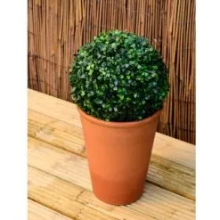 Mason & Jones - Solar Specialists Solar Powered Topiary Ball - White LED 28cm -Garden Furniture Shop 3069331 hanging topiary night edit1