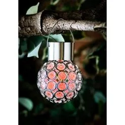 Mason & Jones - Solar Specialists Dallas Hanging Solar Light -Garden Furniture Shop 318923 Dallas Light RED Edit