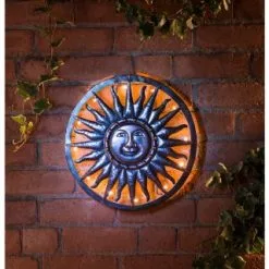 Mason & Jones - Solar Specialists Solar Powered Metal Sun Wall Art