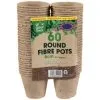 B&M Round Fibre Pots 60pk