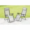 B&M Dakota Zero Gravity Relaxers - Grey 2pk 2 B&M Dakota Zero Gravity Relaxers - Grey 2pk -Garden Furniture Shop 331325 2 zero gravity relaxers grey 4
