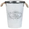 B&M Galvanised Flowers & Garden Bucket -Garden Furniture Shop 331385 flowers and garden galvanised tall bucket 2