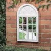 B&M Shutter Door Arched Garden Mirror -Garden Furniture Shop 331461 shutter door arched garden mirror1