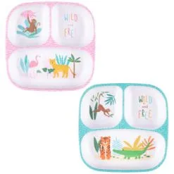 B&M Little Safari Small Kids Platter - Pink 7 B&M Little Safari Small Kids Platter - Pink -Garden Furniture Shop 334212 334213 small kids platter group