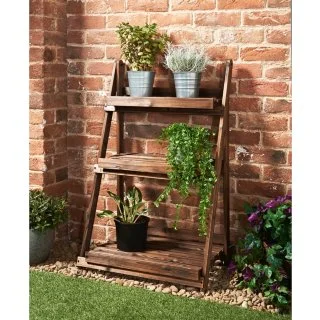 Mason & Jones - Gardening Specialists Burntwood 3 Tier Garden Shelf 3 Mason & Jones - Gardening Specialists Burntwood 3 Tier Garden Shelf