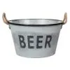 B&M Large Galvanised 'Beer' Bucket Planter -Garden Furniture Shop 342027 large drinks buckets beer1