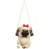 B&M Swinging Dog Garden Ornament - Shih Tzu