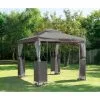B&M Luxury Steel Framed Gazebo 2.5m - Grey 1 B&M Luxury Steel Framed Gazebo 2.5m - Grey -Garden Furniture Shop 342233 gazebo grey