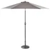 ALFRESCO LIVING Crank Handle Parasol 2.7m - Grey -Garden Furniture Shop 353337 crank tilt handle parasol 2 7m grey