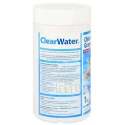 ClearWater Chlorine Granules 1kg -Garden Furniture Shop 353363 clearwater 1kg chlorine granules 4