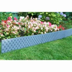 Mason & Jones - Gardening Specialists Rattan Effect Border Fence 4pk - Grey