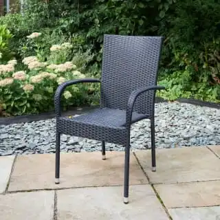 ALFRESCO LIVING Bali Rattan Effect Stacking Chair 3 ALFRESCO LIVING Bali Rattan Effect Stacking Chair