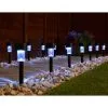 Mason & Jones - Solar Specialists Solar Powered Black Post Lights - Cool White 15pk -Garden Furniture Shop 353602 15pk solar powered black post lights cool white led