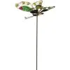B&M Glitter Stake - Green Butterfly -Garden Furniture Shop 353659 glitter stakes butterfly green