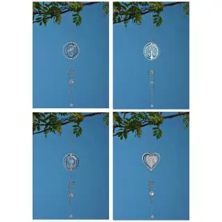 B&M 3D Shiny Spiral Wind Spinner With Crystals - Dragonfly 4 B&M 3D Shiny Spiral Wind Spinner With Crystals - Dragonfly - Image 2