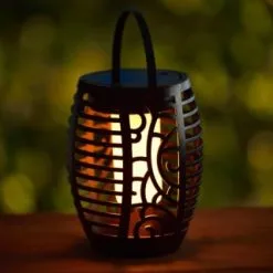Mason & Jones - Solar Specialists Morocco Flame Effect Solar Lantern