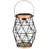 B&M Metal Hexagonal Solar Lantern - Copper 2 B&M Metal Hexagonal Solar Lantern - Copper -Garden Furniture Shop 353880 24cm metal hexagonal solar lantern copper trim 2