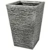 B&M Square Planter - Slate Effect 45cm -Garden Furniture Shop 365324 slate planter tall 45cm