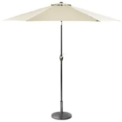 ALFRESCO LIVING Crank Handle Parasol 2.7m - Cream