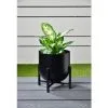B&M New York Planter Large - Black -Garden Furniture Shop 366546 new york planter on stand large