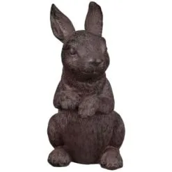 B&M Garden Rabbit Ornaments 2pk - Cast Iron Effect -Garden Furniture Shop 366608 2pk rabbit garden ornaments iron effect 2