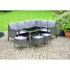 ALFRESCO LIVING Sorrento Large Dining Rattan Effect Corner Set