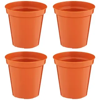 B&M Terracotta Plant Pots 4pk 5 B&M Terracotta Plant Pots 4pk - Image 3