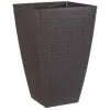 B&M Rattan Effect Planter 55m - Brown -Garden Furniture Shop 369862 brown rattan effect planter 55cm