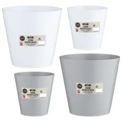 Mason & Jones - Gardening Specialists Indoor Planter 14cm - Grey -Garden Furniture Shop 369890 369891 369892 369893 21cm indoor planter grey 2