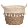 B&M Natural Basket Planter With Fringing -Garden Furniture Shop 379209 island paradise natural basket planter with fringing