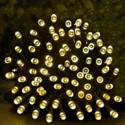 Eveready Solar Powered LED String Lights 80pk - Warm White