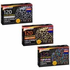 Eveready Solar Powered LED String Lights 120pk - Multicolour 7 Eveready Solar Powered LED String Lights 120pk - Multicolour -Garden Furniture Shop 379216 379217 379218 120pk eveready led string lights main 2