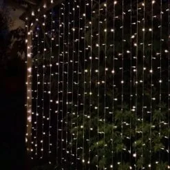 Mason & Jones - Solar Specialists Solar Powered LED Curtain 180cm - 266 Cool White Lights