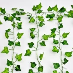 Mason & Jones - Solar Specialists Solar Powered Artificial Ivy Leaf Curtain 150cm -Garden Furniture Shop 379257 150cm x 150cm solar powered artificial ivy leaf curtain 192 warm white leds 3