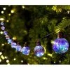 B&M Iridescent Light Bulb String Lights 12pk - Cool White -Garden Furniture Shop 379259 12pk solar powered iridescent light bulb 2