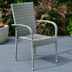 ALFRESCO LIVING Sorrento Rattan Effect Stacking Chair