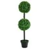 Mason & Jones - Solar Specialists Solar Powered Two Ball Topiary Tree - White LED 93cm -Garden Furniture Shop 379353 93cm solar powered two ball topiary tree 40 cool white led
