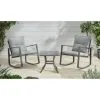 ALFRESCO LIVING Madison Premium Rocking Bistro Set 3pc 1 ALFRESCO LIVING Madison Premium Rocking Bistro Set 3pc -Garden Furniture Shop 379367 379480 madison rocking 3 piece bistro set