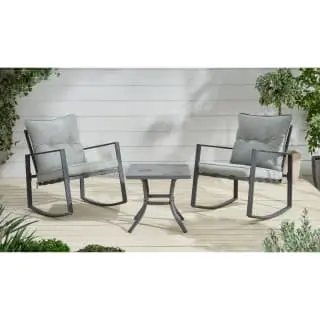 ALFRESCO LIVING Madison Premium Rocking Bistro Set 3pc 3 ALFRESCO LIVING Madison Premium Rocking Bistro Set 3pc