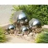 B&M Tranquil Garden Stainless Steel Gazing Balls 4pk -Garden Furniture Shop 379370 4pk tranquil garden stainless steel gazing balls