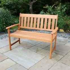 ALFRESCO LIVING Jakarta Solid Wood Garden Bench