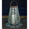 Mason & Jones - Solar Specialists Solar Powered Lantern - Grey Large -Garden Furniture Shop 379423 large grey lantern